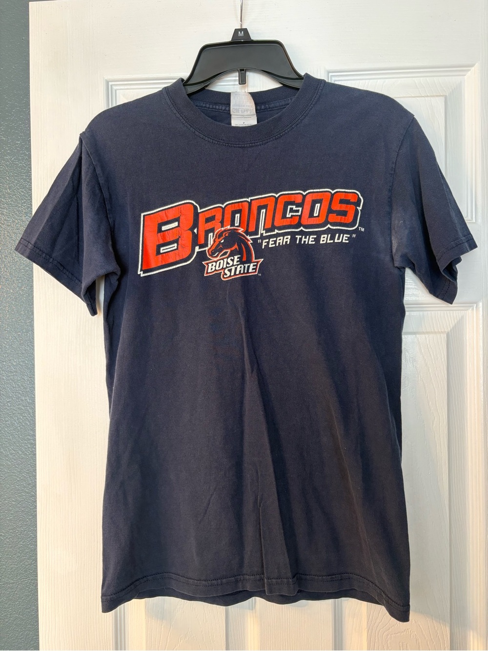 🔴10/$10! Boise State Broncos Navy Tee with Orange Logo